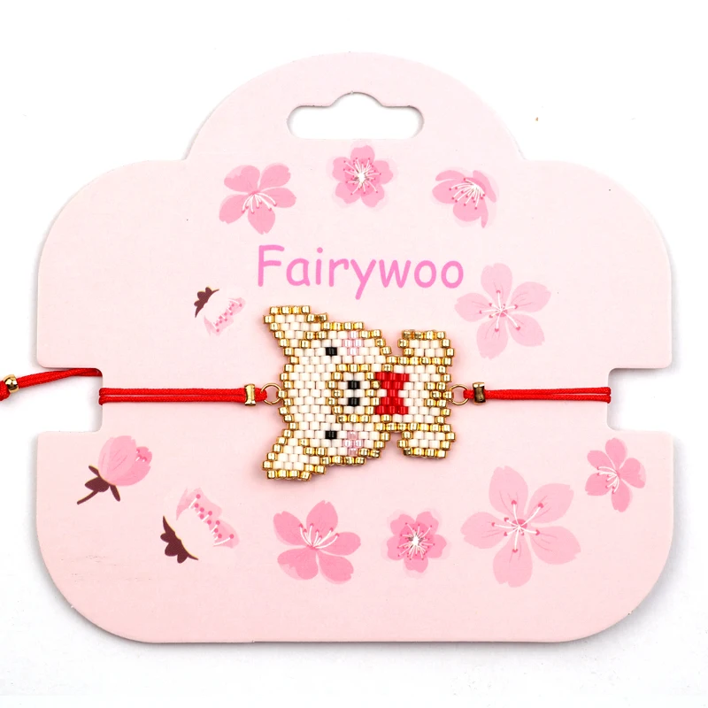 FAIRYWOO Miyuki браслет для женщин милая Подвеска со свиньей заполнения ювелирные