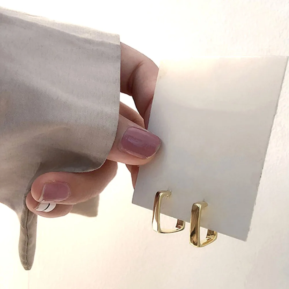 

GorGor клипсы для женщин медь Материал квадратные напильники со позолоченный простота Роскошные обручальные кольца трендовые ювелирные соед...