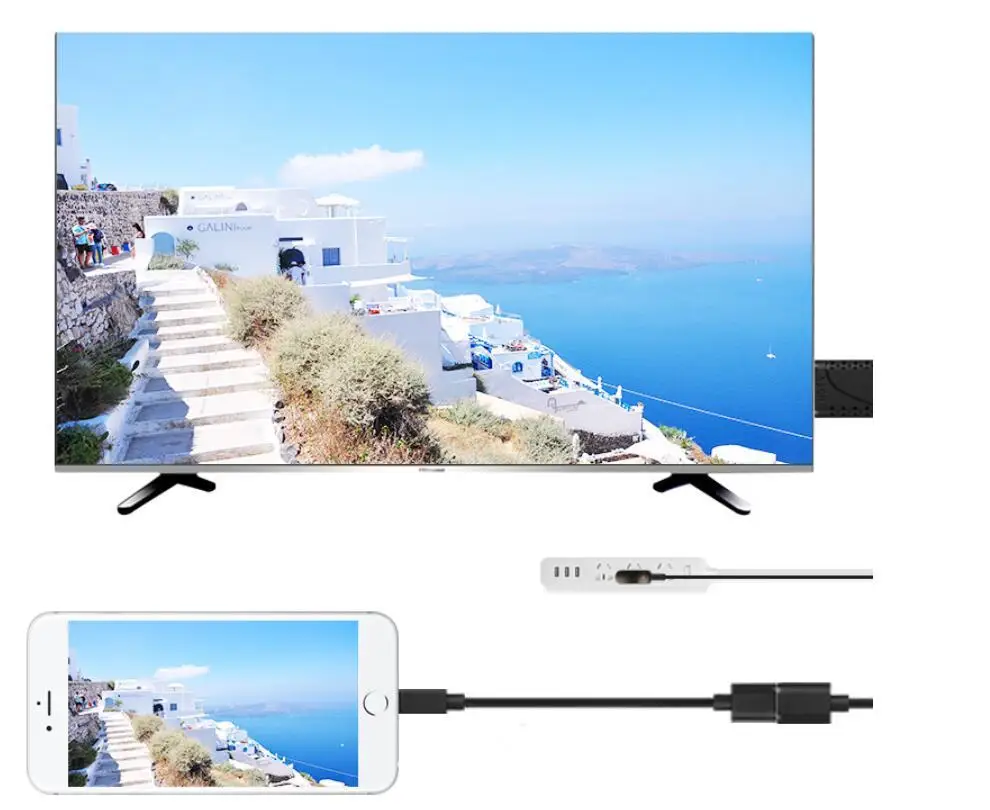 1080P HDMI цифровой AV ТВ Кабель HDMI к USB Женский/мужской адаптер охлаждающее отверстие для HD tv подключение зеркального литья к iOS Android телефон