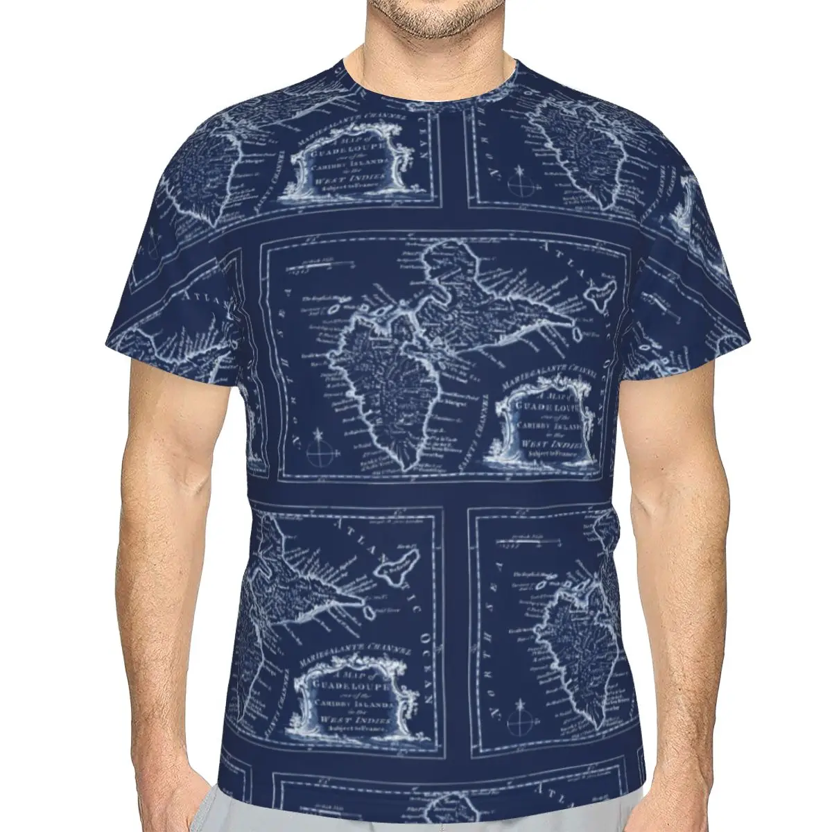 

Promo Baseball Map Of Guadeloupe 1759 1 T-shirt premium Men's T Shirt Print Humor Graphic R276 Tops Tees European Size