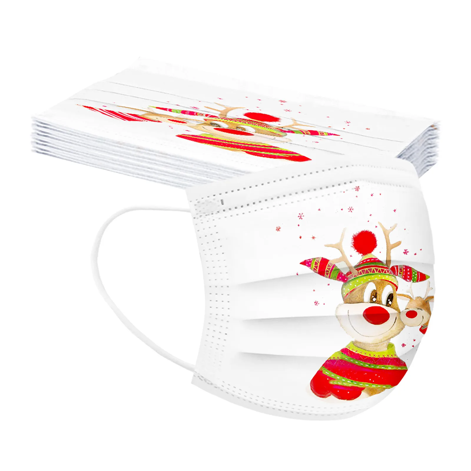 

Christmas Face Mask Adults Disposable Pattern Masque Mascarillas Maske Breathable Masque De Protection Dustproof Masken d5