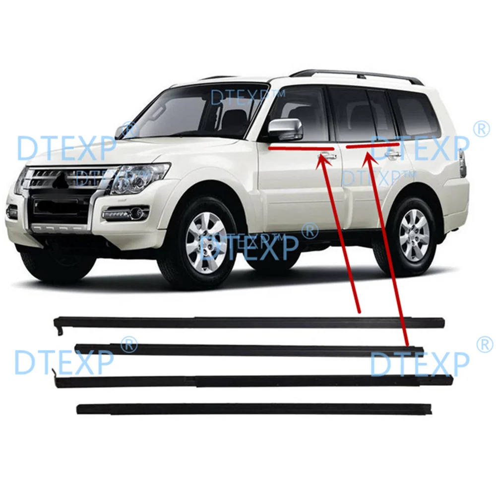 2000 2020 резина на окно для Pajero уплотнительная Montero защита резины внутри и снаружи