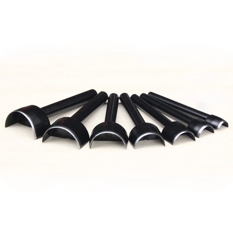 Дешево 7 шт./компл. полукруглый резак для кожи 15/20/25/30/35/40/45 мм