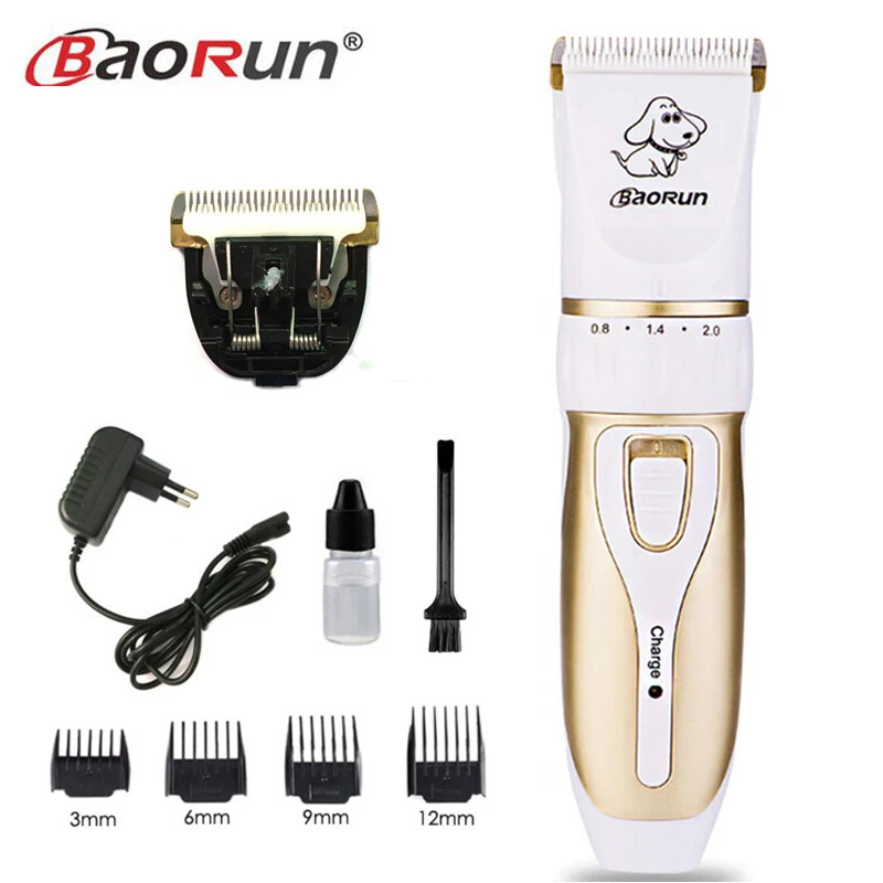 add 1pc blade Профессиональная перезаряжаемая машинка для стрижки кошек и собак, машинка для стрижки волос - Цвет: add 1pc blade
