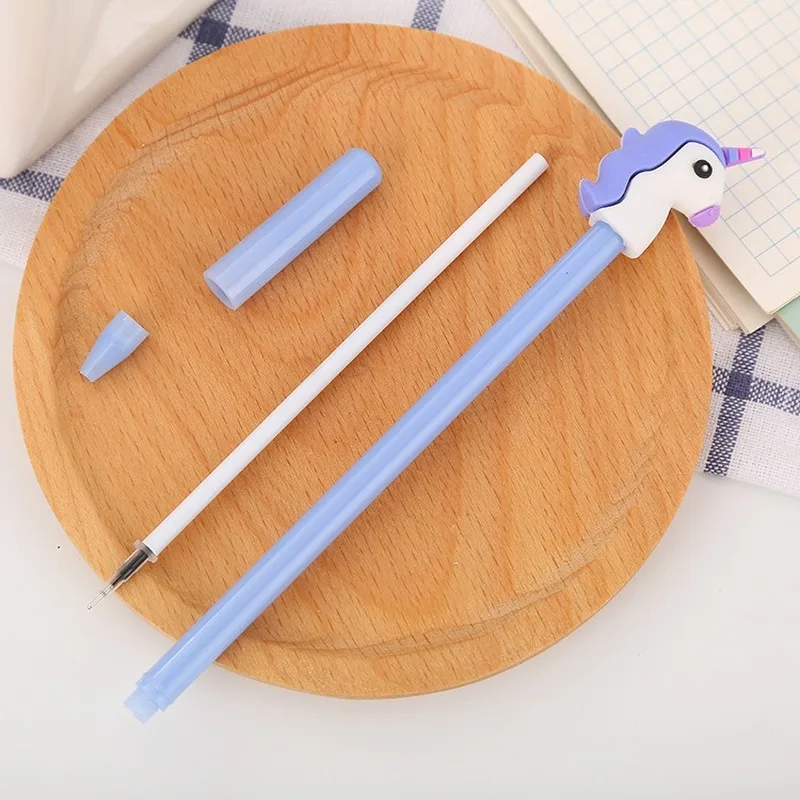 20 PCs Cute Cartoon Unicorn Animals Gel Pens Set Creative Student Writing Tools Office Supplies Learning Stationery Wholesale