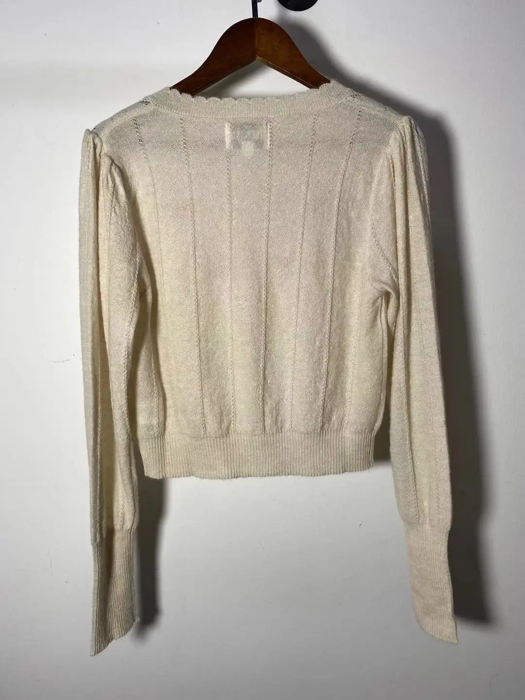 

Women Sweater Floral Embroidery O-neck Single Breasted Long Sleeve Slim Female Knit Cardigan 2021 Autumn