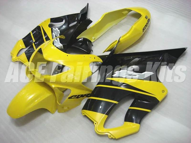 

New ABS Motorcycle bike Whole Fairings Kit Fit For HONDA CBR600 F4 1999 2000 99 00 FS Bodywork set yellow