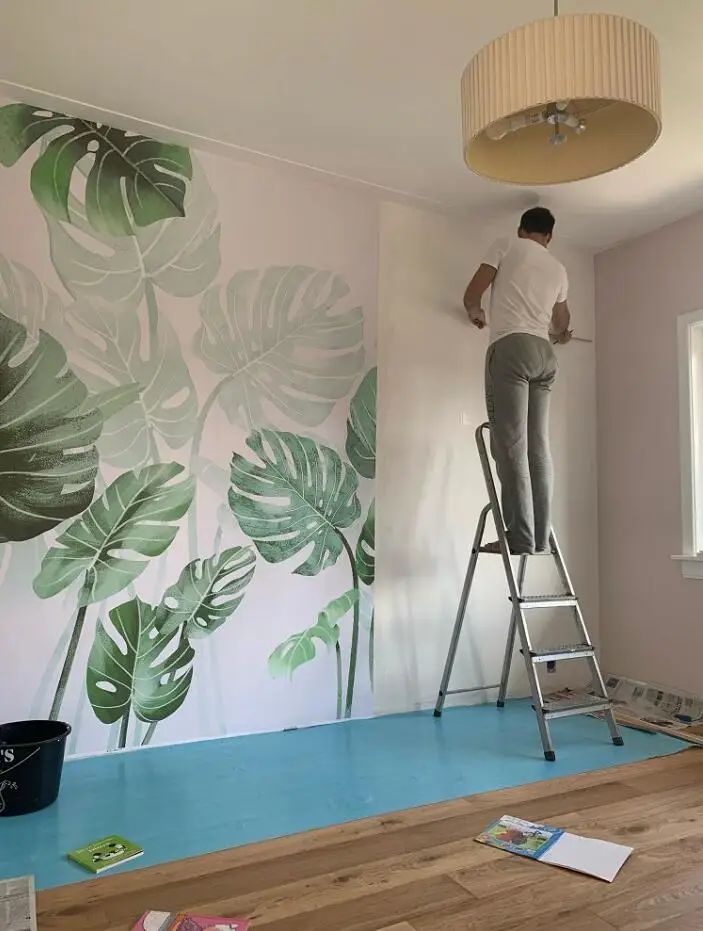 Beibehang модные стерео papel де parede 3d обои китайский банановый лист растений тропический лес украшения фон