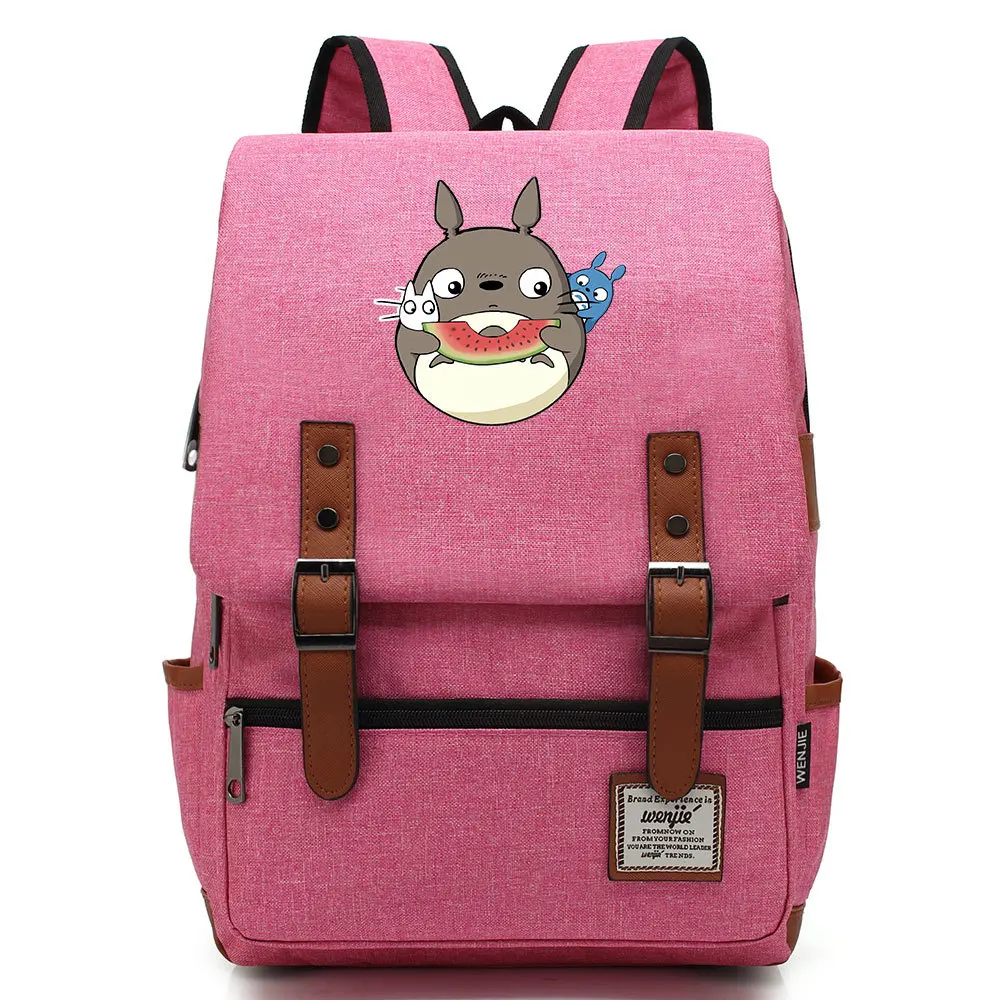 

Новый рюкзак аниме Мой сосед Тоторо для подростков, школьный ранец для ноутбука, рюкзак для студентов, дорожные сумки унисекс