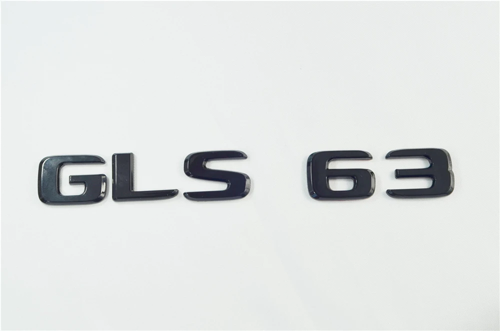 

Эмблема значок наклейка багажник задний ABS для Mercedes Benz GLS63 GLE500 GLE630 GLE43 GLE400 GLE300 черные Автомобильные украшения наклейки