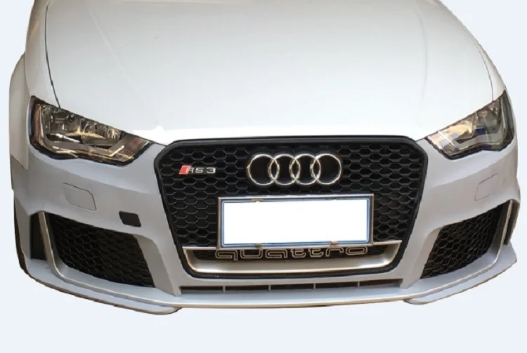 

Applicable to Refits Front Bar Middle Net Rear Lip Tail Mouth Side Skirt Big Surround Audi A3 Upgrades Rs3