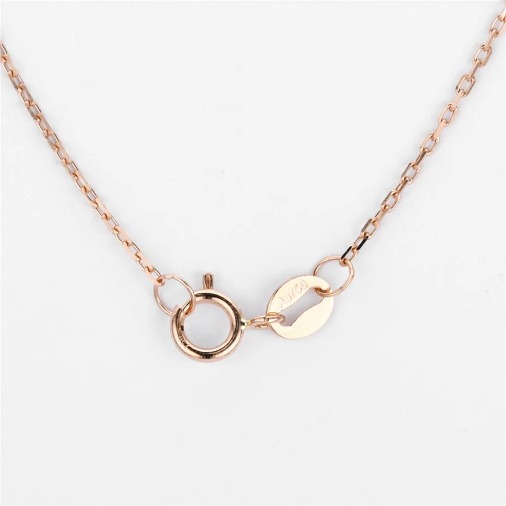 

18K gold necklace batch cross chain 40cm card home chain cross necklace AU750 gold K gold necklace quality assurance