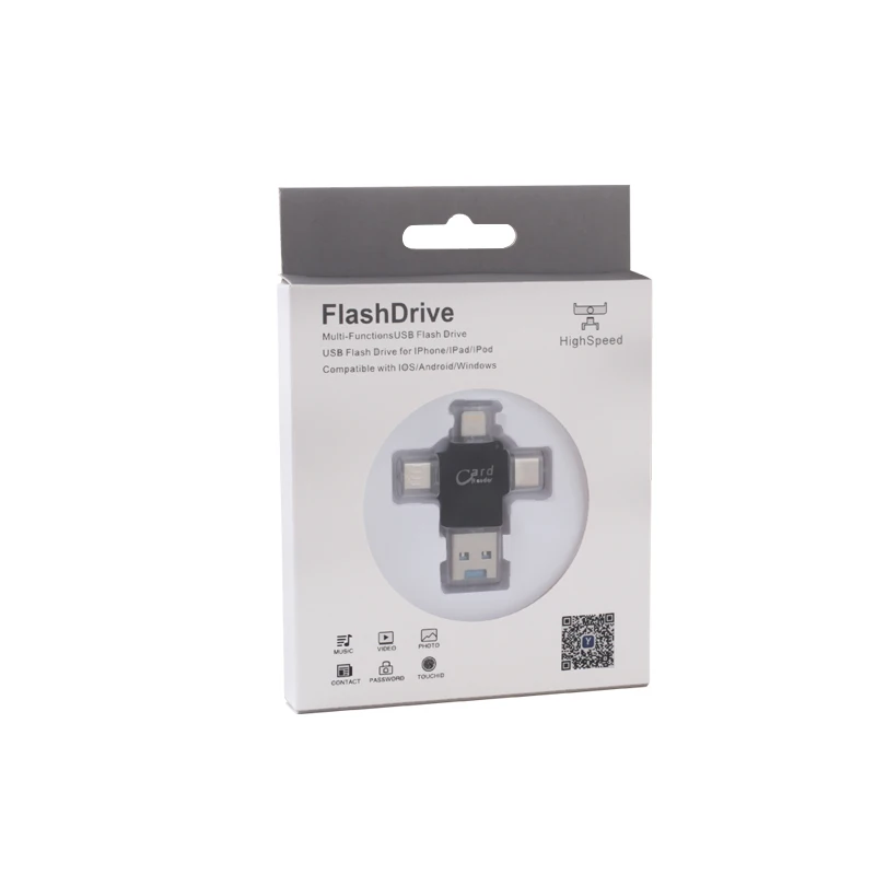 OTG USB флеш накопитель Micro SD/TF карта 8 ГБ 16 32 кардридер для Iphone/Android/Type C 3 в 1 64 Гб