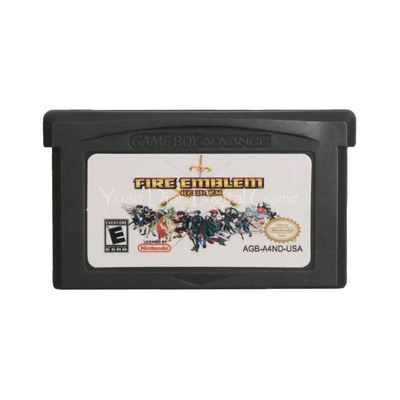 Для Nintendo GBA видеоигры картридж консоль карта FireEmblem Реквием на английском языке
