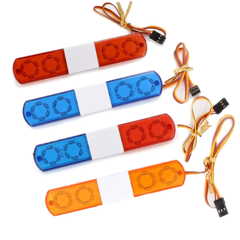 

RC Car Accessories Led Police Flash Light Alarming Light for 1/10 WPL D12 HSP Kyosho Traxxas Tamiya Axial SCX10 D90 RC Car Parts