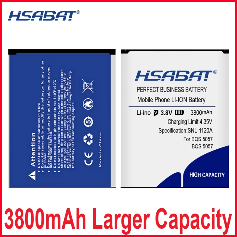 HSABAT 0 цикл 3800 мАч BQS 5057 аккумулятор для BQ BQ5057 STRIKE2 высокое качество Мобильный