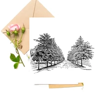 tree street clear stamps for diy scrapbooking card making stamps fun decoration supplies