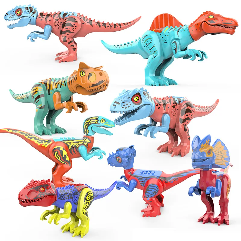 Music Colorful Big Dinosaur Building Blocks Assembled AliExpress EBay Children's Educational Creative DIY Building Blocks