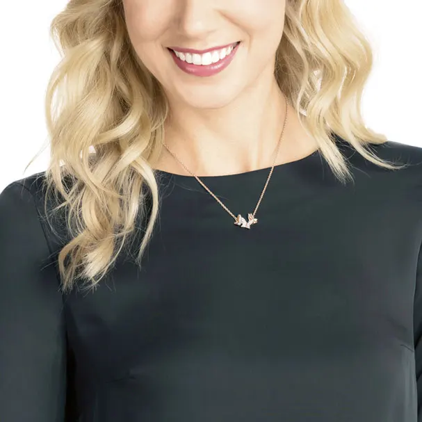 

HERO High Quality Original Copy 1:1SWA Bow Necklace Logo Gift Preferred Free Package Manufacturers Wholesale