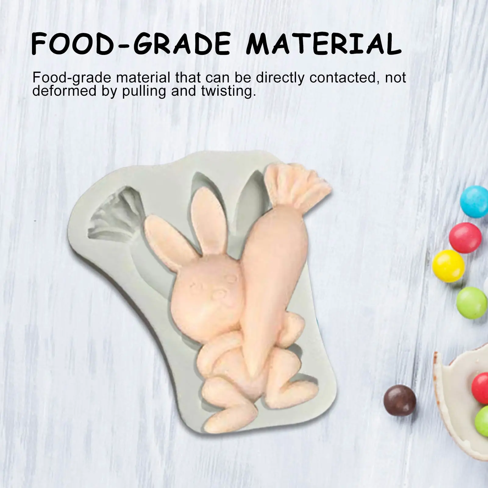 

Easter Silicone Mold DIY Biscuit Chocolate Cake Baking Tool