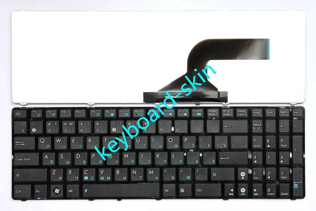 New Russia chiclet keyboard for ASUS N50V N61V K52JB K72F U50A VX7 P53SJ F55 F50 F70 X52 K73 U50 P53E N50 N51 N53 N60 N61 laptop