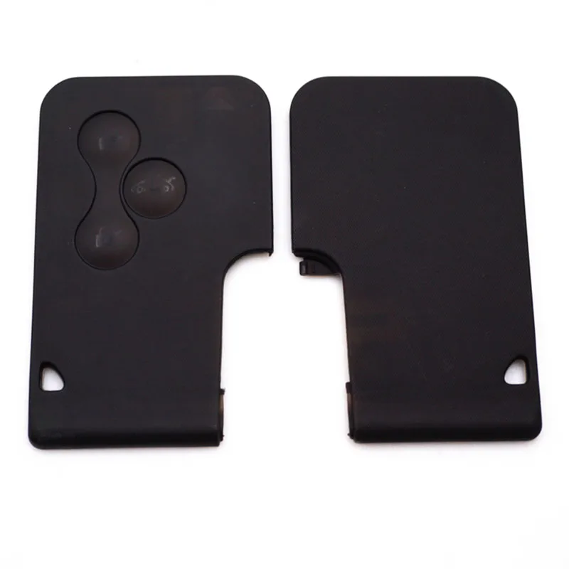 Смарт карта с 3 кнопками для Renault Clio Logan Megane 2 Koleos Scenic Card Case черный Автомобильный