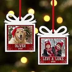 20 шт./лот сублимационная заготовка Рождественское украшение подвеска из МДФ