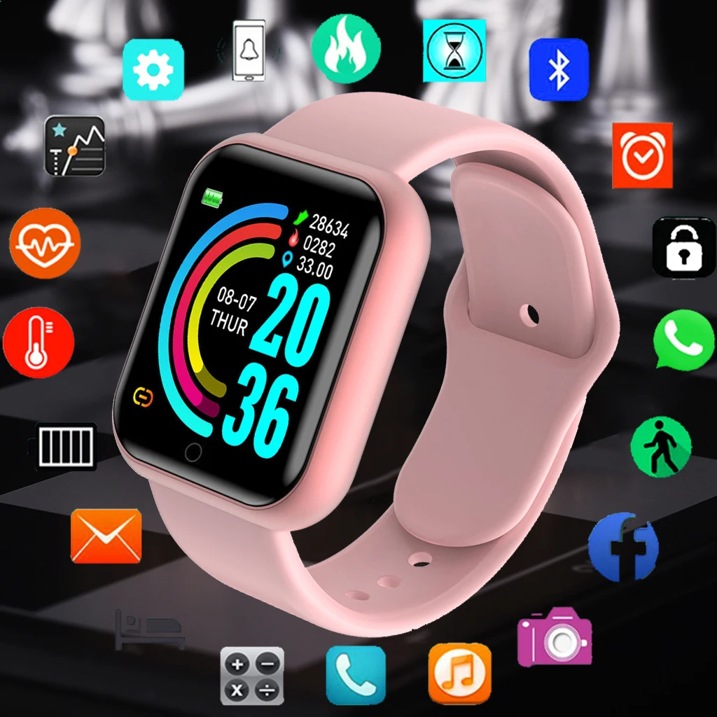 

Цифровые часы мужские наручные часы пользовательские обои умные часы женские часы фитнес-монитор детские наручные часы для мужчин