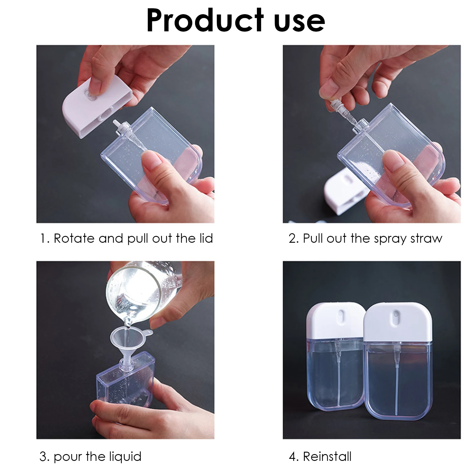 Travel Portable Pressure Spray Bottle For Lotion Fine Cosmetics Care Tools Sub-bottling Skin Makeup Perfumery Atomizing | Красота и