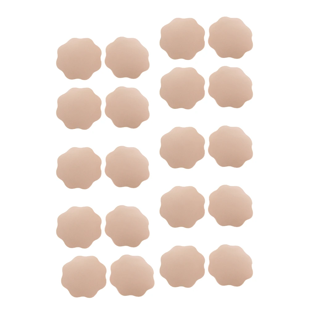 

10 Pairs Nipple Cover Adhesive Nipple Hypoallergenic Disposable Invisible Bra For Women