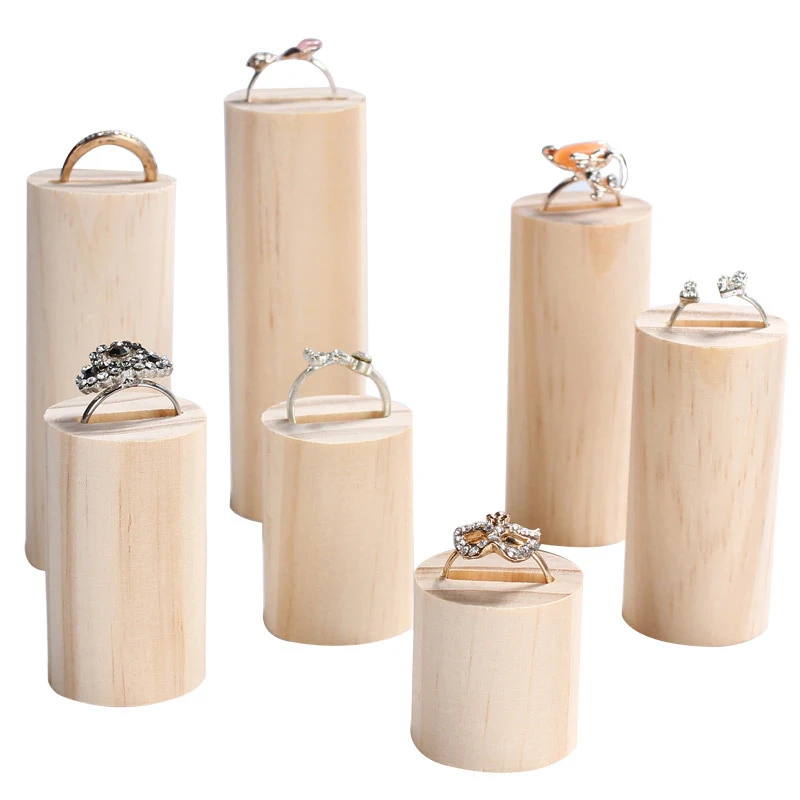 

7 шт., деревянные подставки-органайзеры для колец и ювелирных изделий