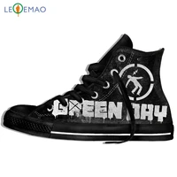creative design custom sneakers hot printing green day unisex lightweight trends comfortable ultra high top light sports shoes