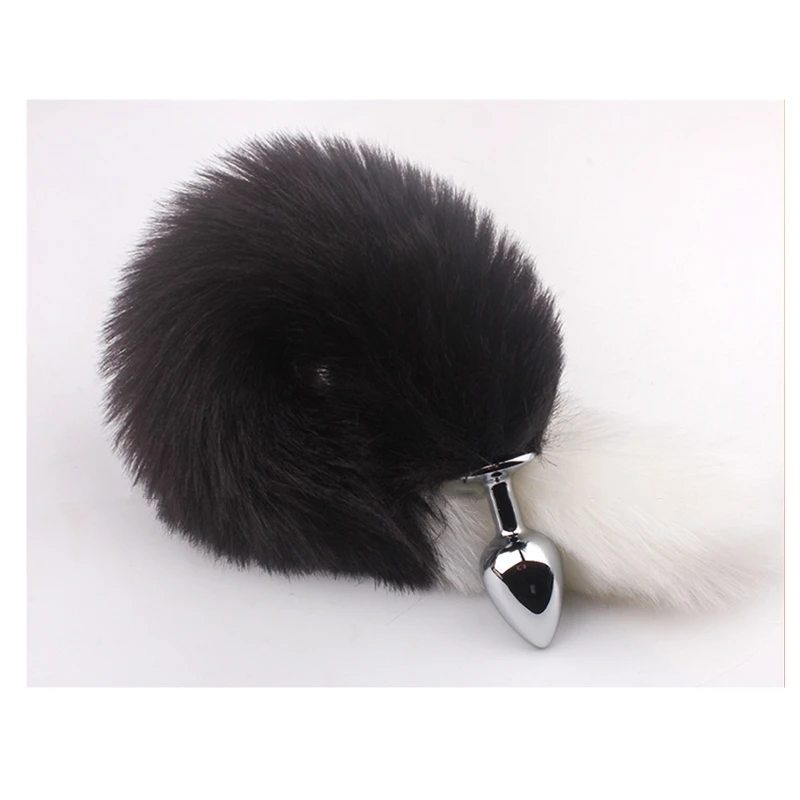 Мягкая анальная пробка из искусственного лисьего хвоста Анальная для косплея