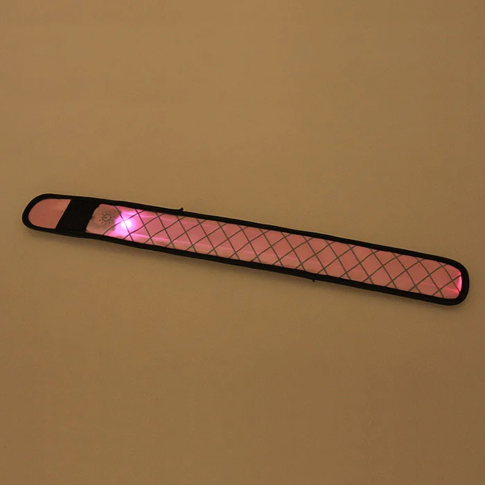 

Nylon LED Sports Slap Wrist Strap Band Wristband Light Flash Bracelet Glowing Armband HK3