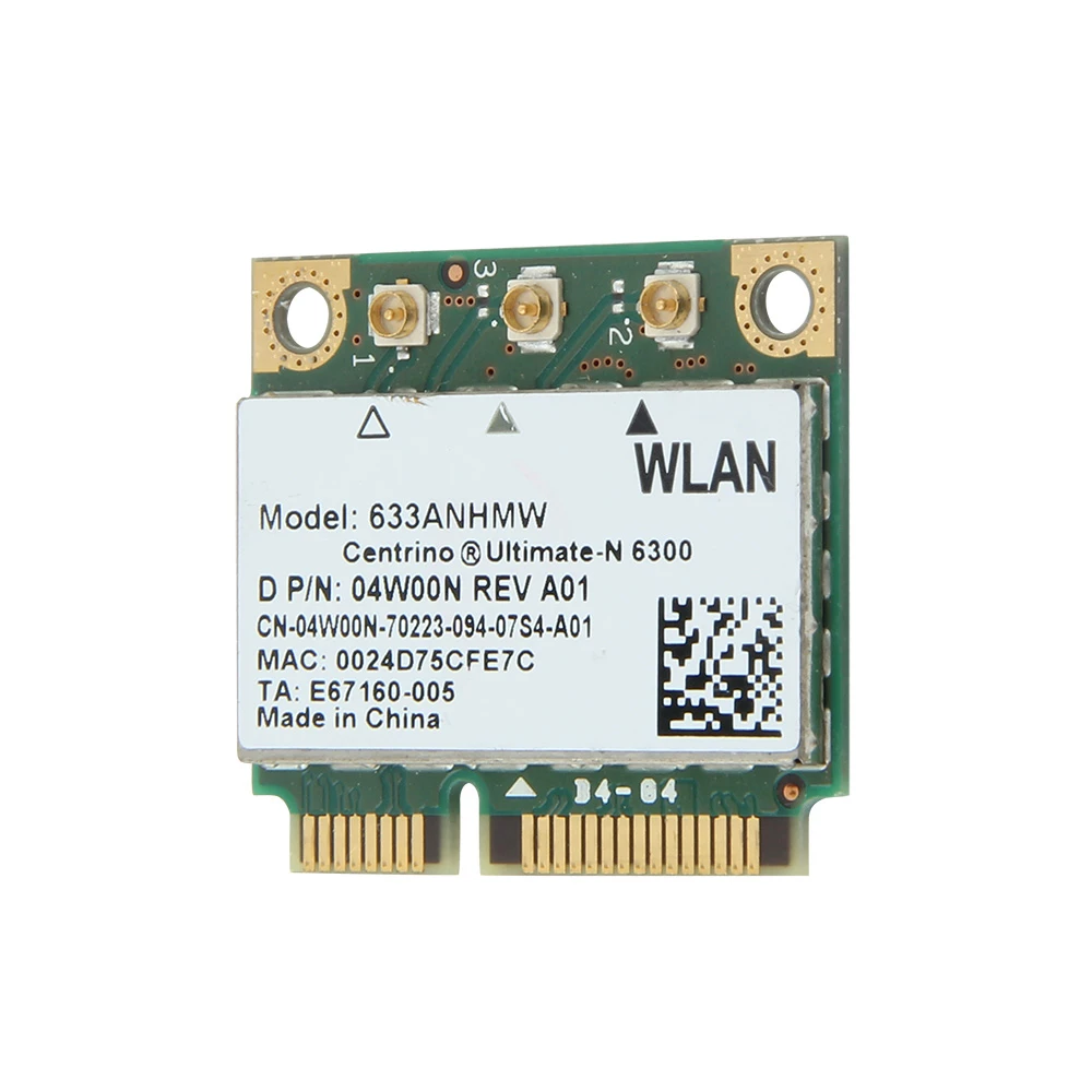 450 Мбит/с беспроводной N Wlan Wi Fi двухдиапазонный Ultimate 6300 633ANHMW 6300AN Половина мини PCI E