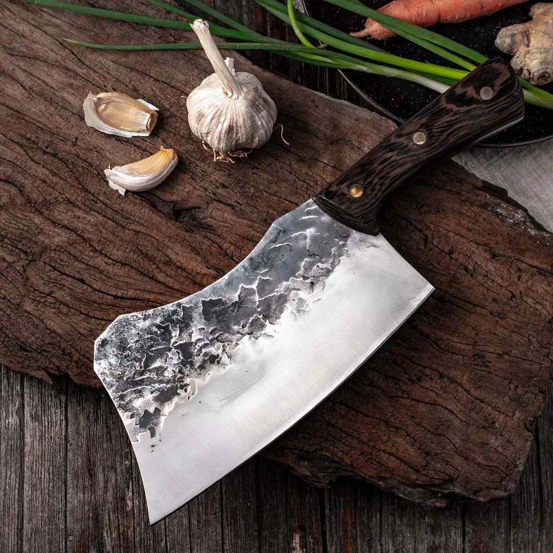 

Kitchen Knives High Carbon 5CR15MOV Steel Handmade Forged Knife Long lasting Sharpness 7.5Inch Chopping For Cutting Bone Or Meat