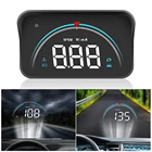 Система предупреждения о превышении скорости OBD2 II EUOBD, проектор на лобовое стекло, автомобильная электронная сигнализация напряжения M8, автомобильный проекционный дисплей HUD