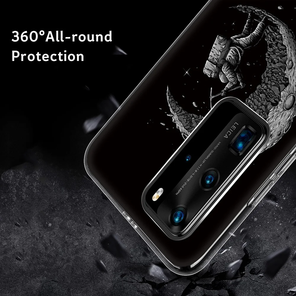 

Spaceship Cover for Huawei P40 P30 P20 Lite Pro Mate 40 30 20 Lite Pro Phone Cases For Honor View40 View30 30 20 Lite Pro Funda