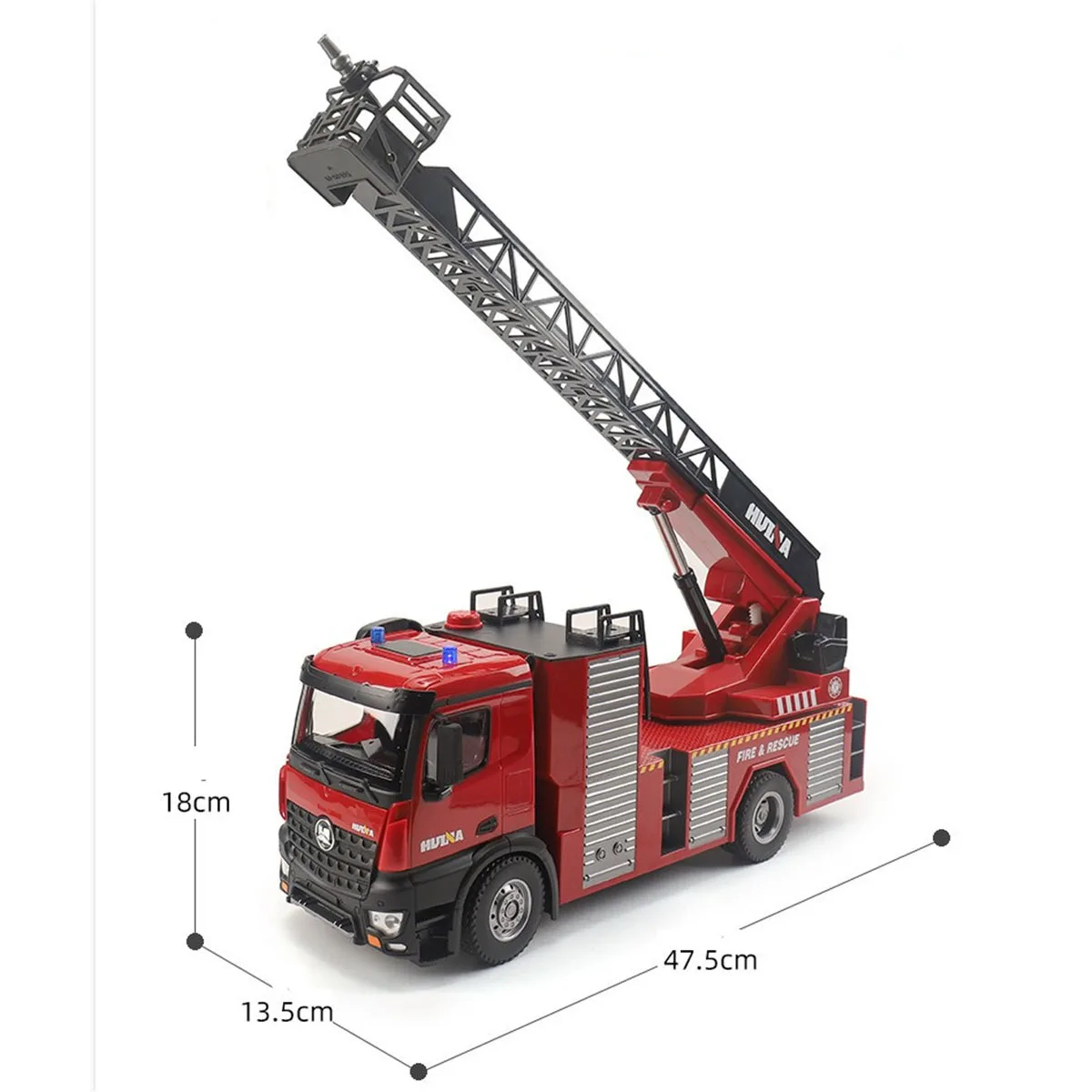 HUINA 1561 RC Truck 22CH RC Ladder Box Water Spray Fire Truck Machine on Remote Control Christmas Gift Crawler Car enlarge