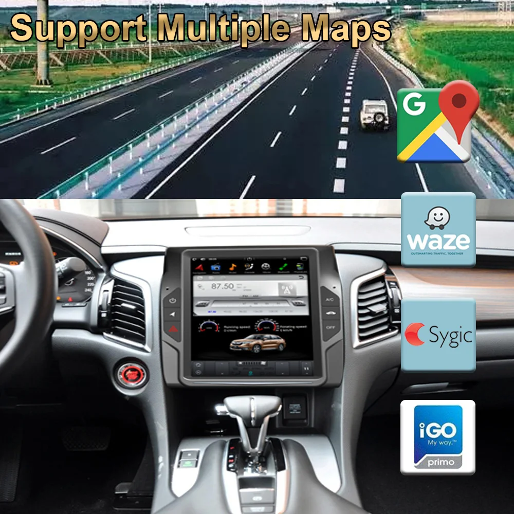 Вертикальный Автомобильный GPS-навигатор в стиле Tesla на Android 9 0 для HONDA AVANCIER 2017-радио