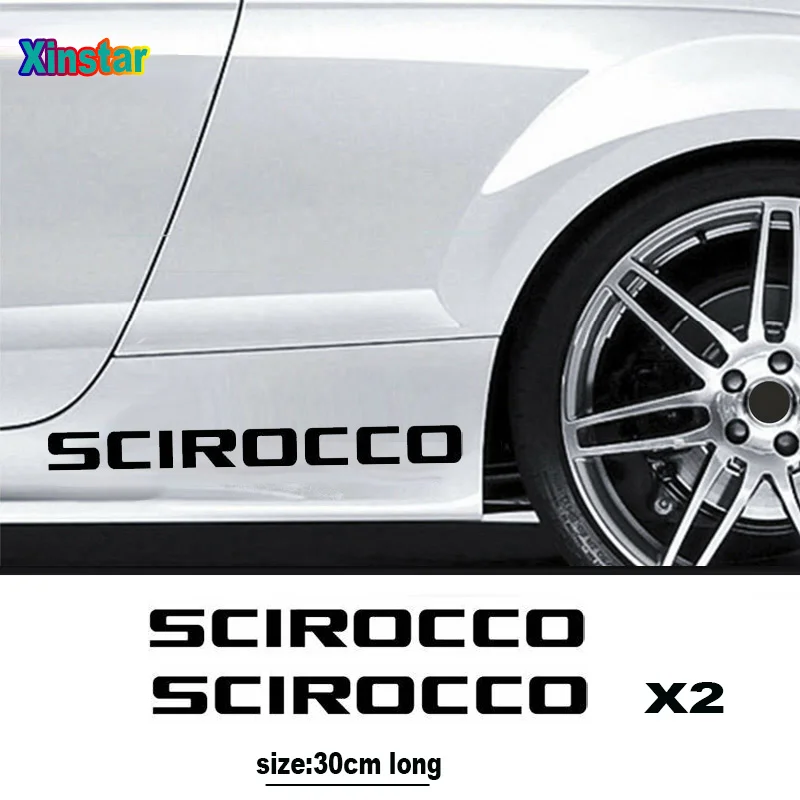 

2pcs car body sticker for VW VK Volkswagen GTI R Scirocco