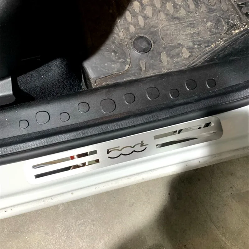 Для FIAT 500L 351 352 2014 2016 2017 2018 2019 2020 Накладка на порог защитные наклейки педаль