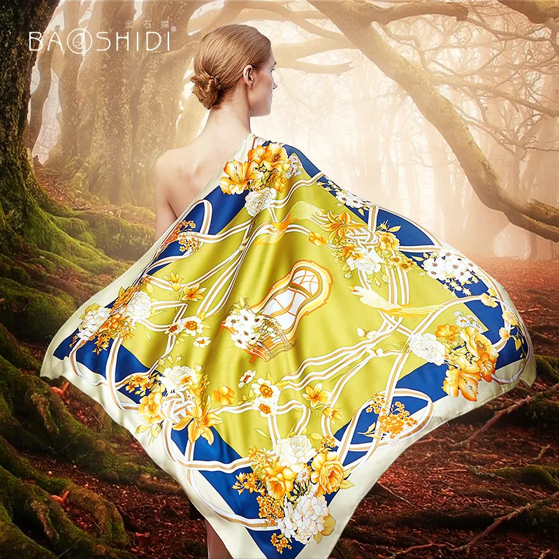 

★mulberry silk large squares age season scarves joker is prevented bask in cape female silk scarves/natural overture