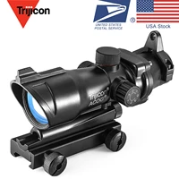trijicon acog 1x32 red dot sight rifle scopes for airsoft gun fit 20mm rail hunting optical sight rifle clear hunter range
