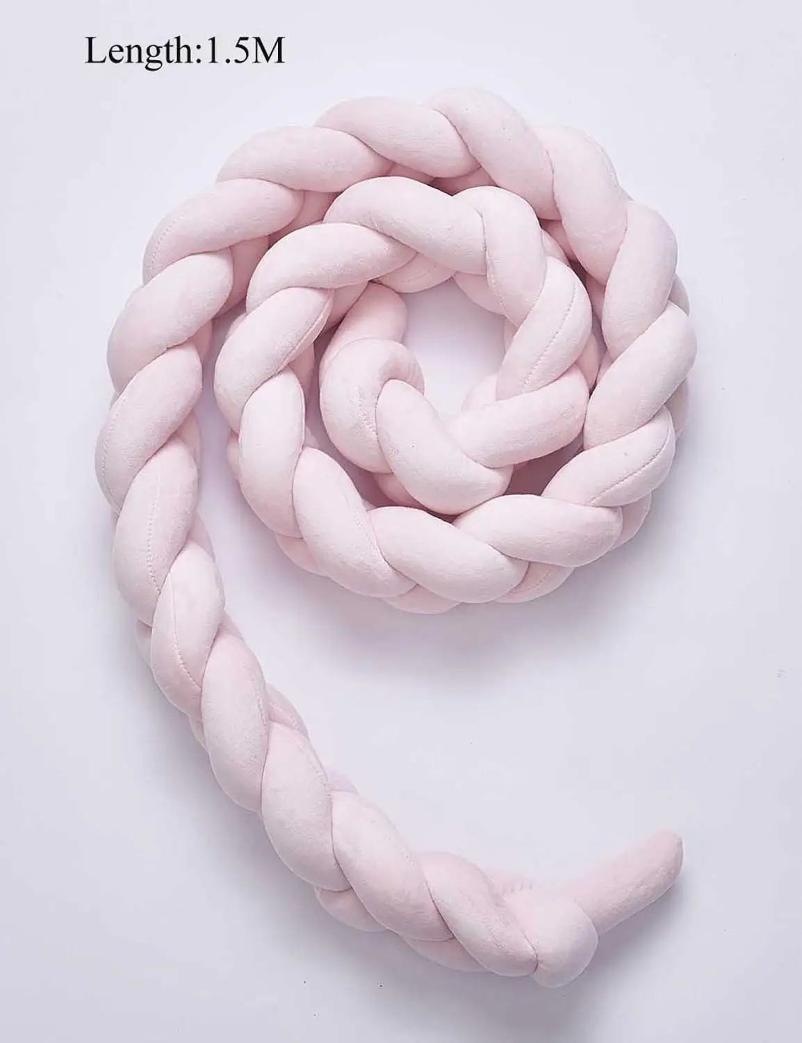 1.5M pink Детская кровать, переносная серая, розовая кроватка, детское гнездо, детская колыбель, детская кровать, бампер, бортики в кроватке, декор для новорожденных - Цвет: 1.5M pink