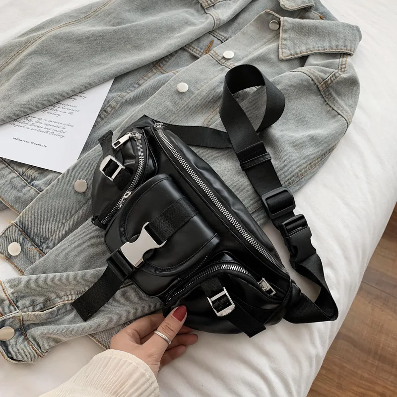 Y Demo Techwear шикарная поясная сумка Женская Панк Сумка на одно плечо с пряжкой гранж