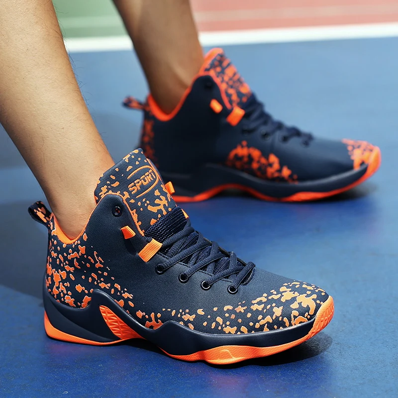 

Explosive high-top basketball shoes, mesh upper, soft and comfortable, breathable and refreshing basketball shoes