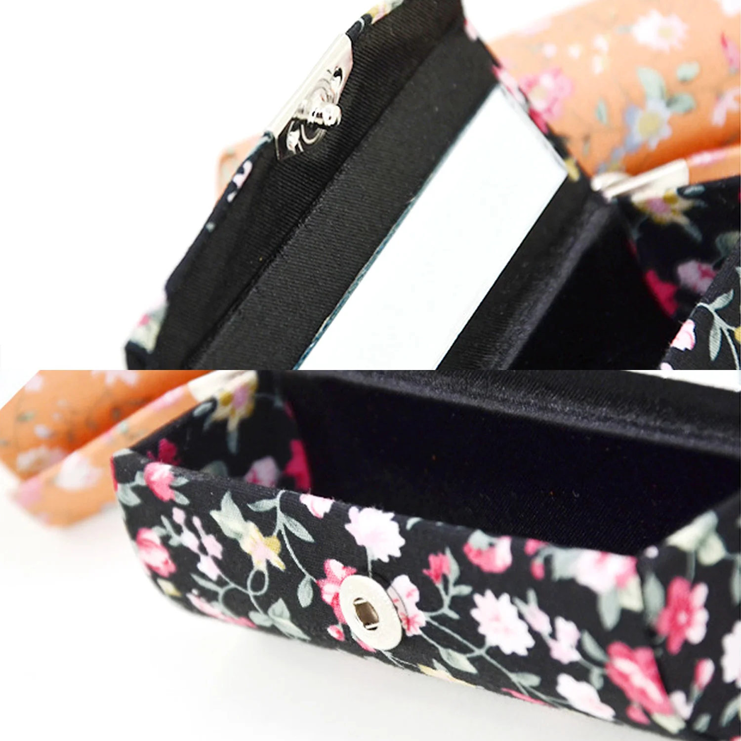 3 шт. Женский чехол органайзер для помады с зеркалом|Наборы инструментов макияжа|