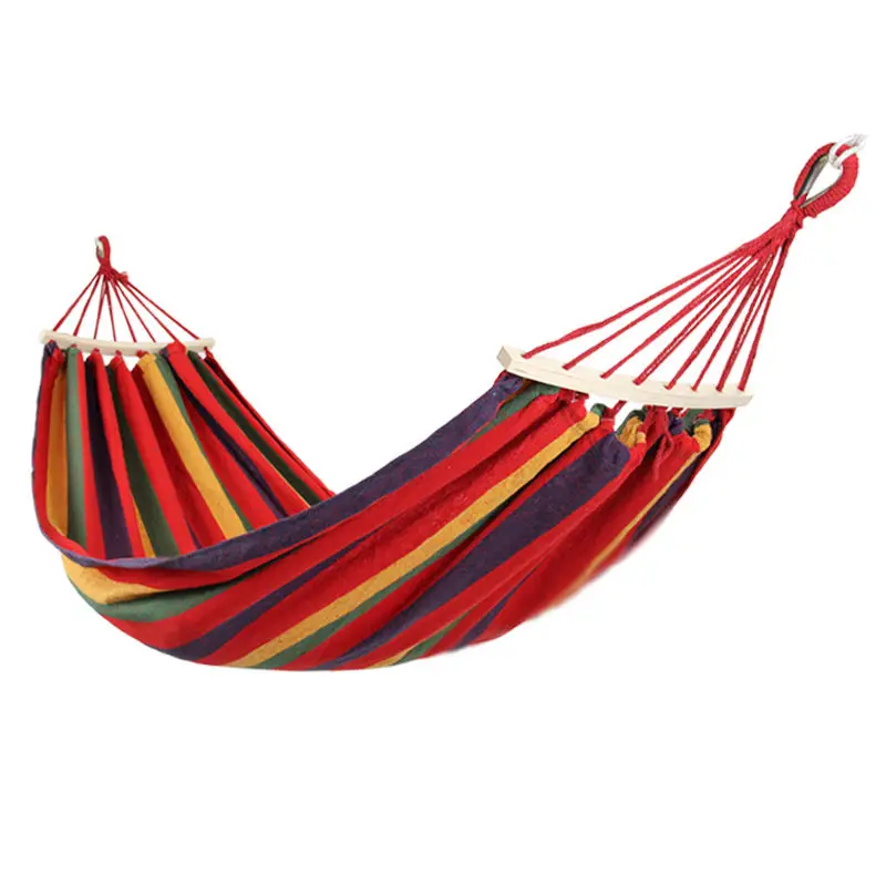 

Hammock outdoor single double anti-rollover thick canvas student indoor dormitory bedroom swing adult sleeping hanging chair