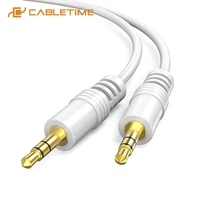 cabletime aux 3 5mm cable male to male audio for speaker laptop smart phone aux wire cord headphone c402